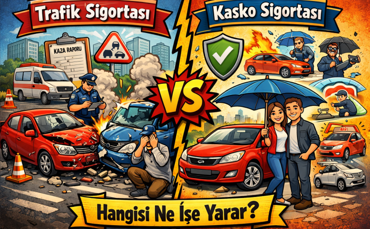  Trafik ile Kasko Sigortası Arasındaki Fark Nedir? Hangisi Ne İşe Yarar?
