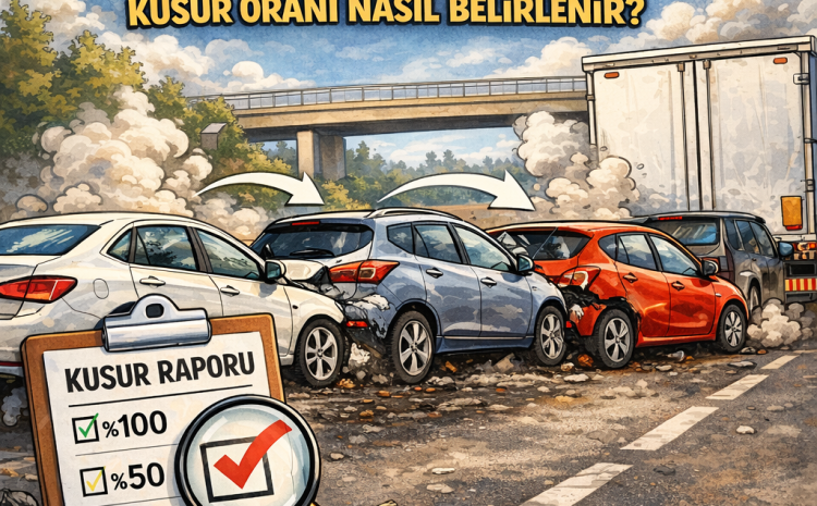  Zincirleme Kazada (Çoklu Kazada) Kusur Kime Verilir? Kusur Oranı Nasıl Belirlenir?