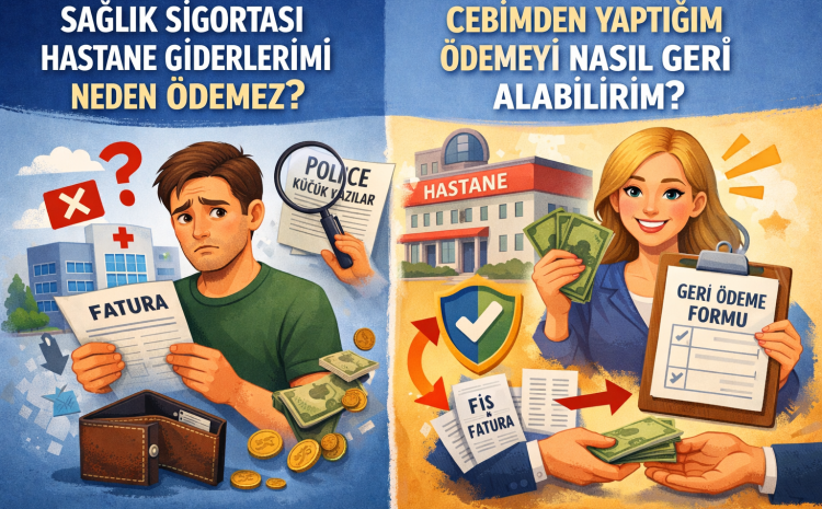  Sağlık Sigortası Hastane Giderlerimi Neden Ödemez? Cebimden Yaptığım Ödemeyi Nasıl Geri Alabilirim?