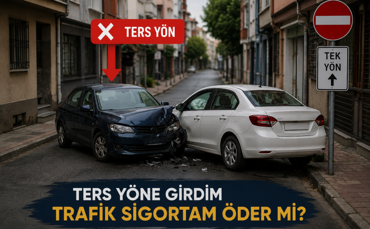  Ters Yöne Girdim Trafik Sigortam Öder Mi?